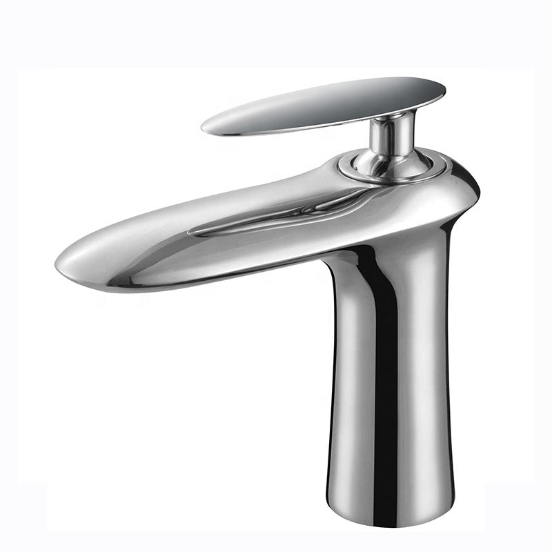 Robinet de lavabo surélevé 35 en laiton chromé collection Erymanthe