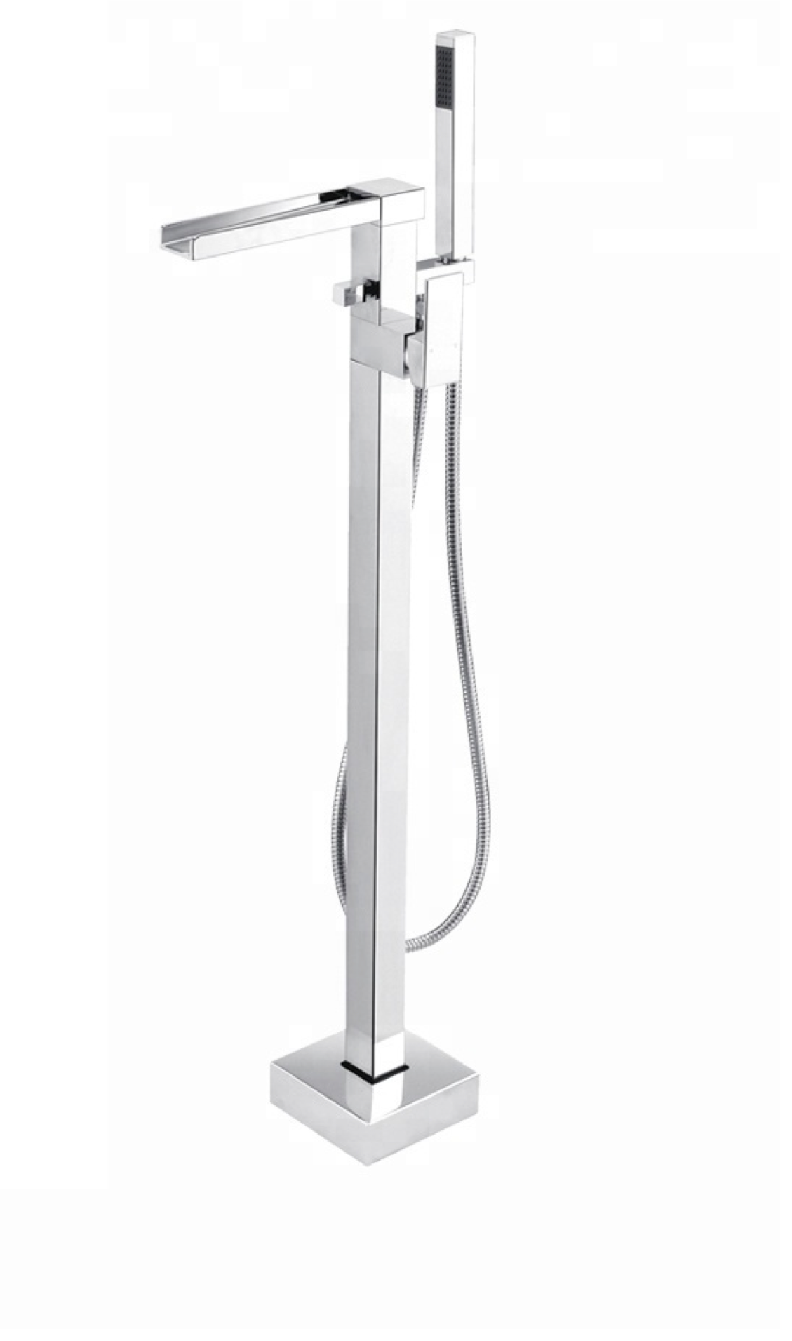 Robinet de baignoire au sol 014 en laiton chromé collection Enipée
