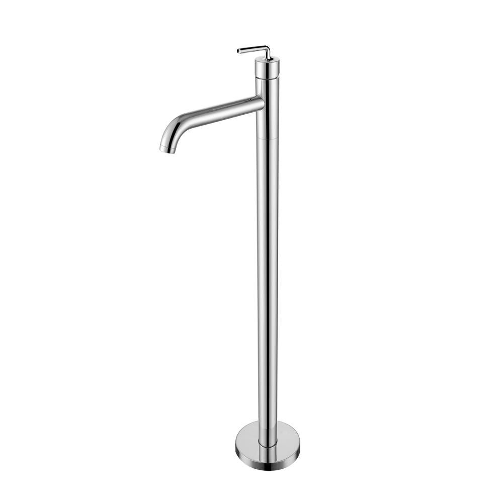Robinet de baignoire au sol 011 en laiton chromé collection Erymanthe
